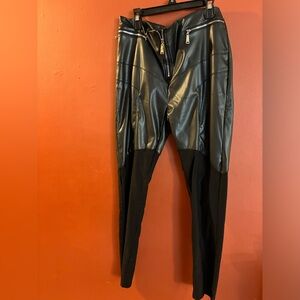 Gracia Black Leather Pants Sleek Modern Style